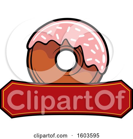 Clipart of a Donut Logo - Royalty Free Vector Illustration by Vector Tradition SM