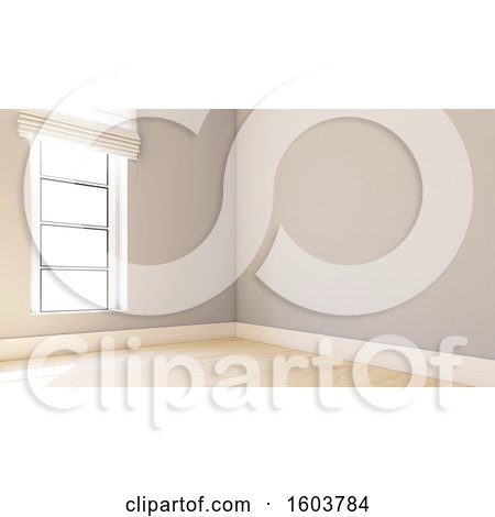 Clipart of a 3d Empty Room Interior - Royalty Free Illustration by KJ Pargeter