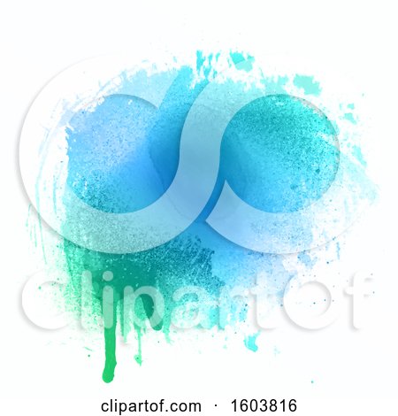Clipart of a Watercolor Splatter on a White Background - Royalty Free Vector Illustration by KJ Pargeter