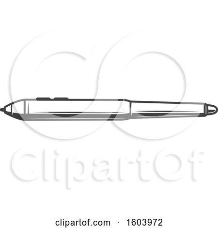 Clipart of a Stylus Pen - Royalty Free Vector Illustration by Vector Tradition SM