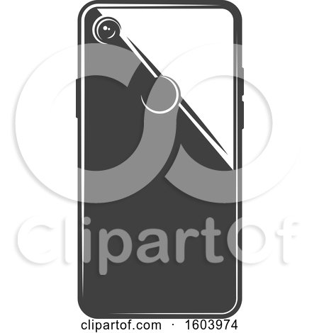 Clipart of a Smart Phone - Royalty Free Vector Illustration by Vector Tradition SM