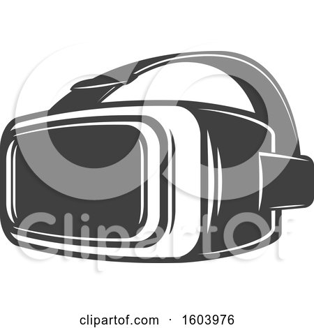Clipart of Virtual Reality Goggles - Royalty Free Vector Illustration by Vector Tradition SM