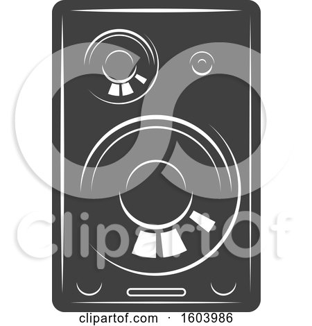 Clipart of a Computer Speaker - Royalty Free Vector Illustration by Vector Tradition SM