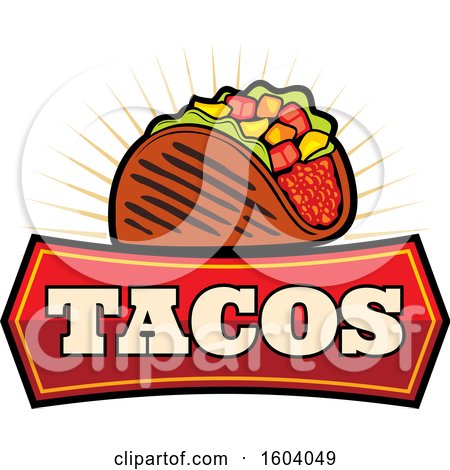 Clipart of a Taco Design - Royalty Free Vector Illustration by Vector Tradition SM