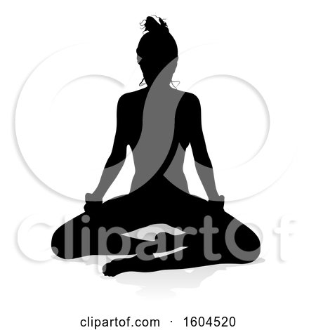 Female Yoga Pose in Cartoon Shadow Flat Style Stock Vector - Illustration  of posture, pilates: 271000176