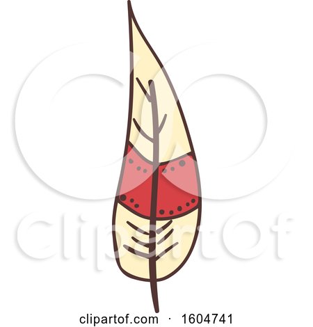 Clipart of a Feather - Royalty Free Vector Illustration by BNP Design Studio