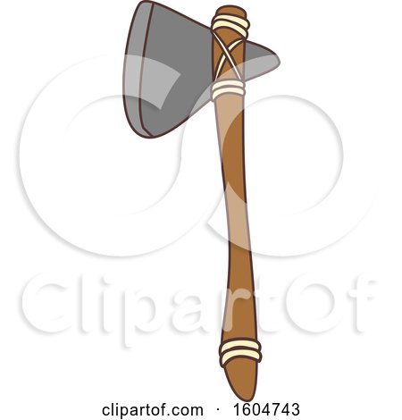 Clipart of a Handmade Axe - Royalty Free Vector Illustration by BNP Design Studio