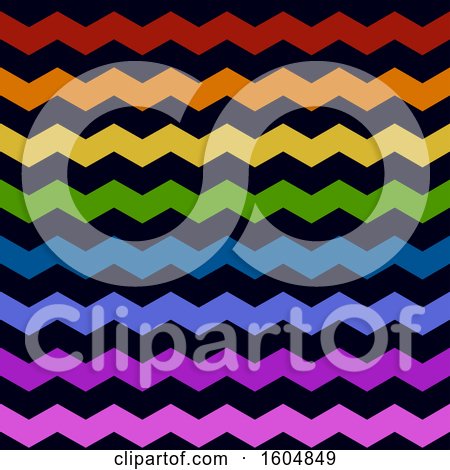 Clipart of a Colorful Seamless Chevron Background Pattern - Royalty Free Vector Illustration by BNP Design Studio