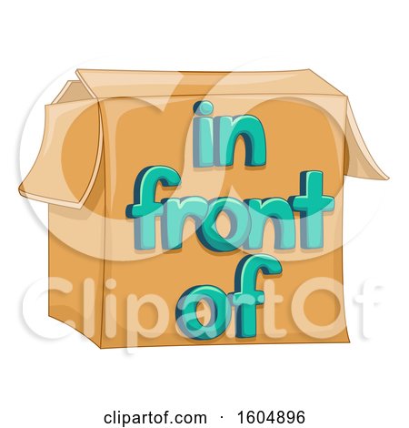 Clipart of a Box and the Words in Front of - Royalty Free Vector Illustration by BNP Design Studio