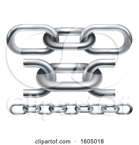 Clipart of Chain Links - Royalty Free Vector Illustration by AtStockIllustration