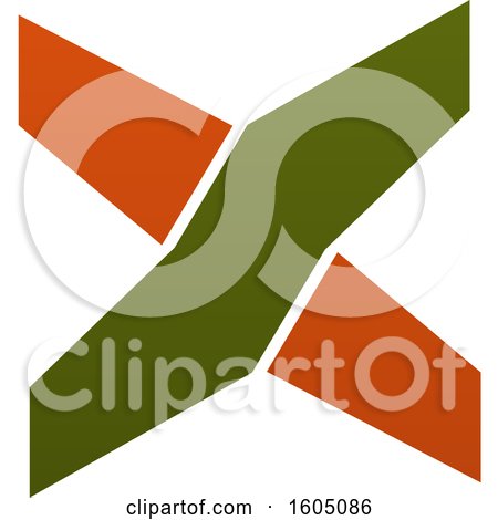 Clipart of a Letter X Logo - Royalty Free Vector Illustration by Vector Tradition SM