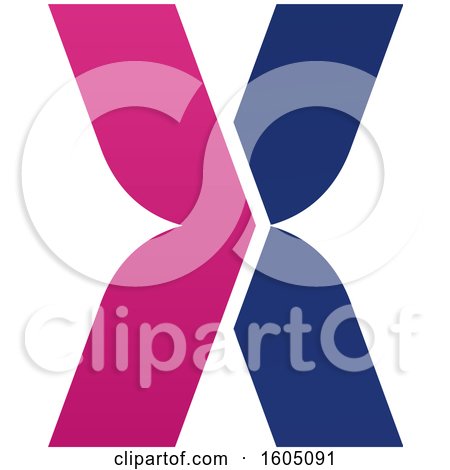 Clipart of a Letter X Logo - Royalty Free Vector Illustration by Vector Tradition SM