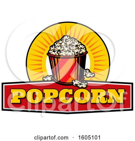 Clipart of a Bucket of Popcorn - Royalty Free Vector Illustration by Vector Tradition SM