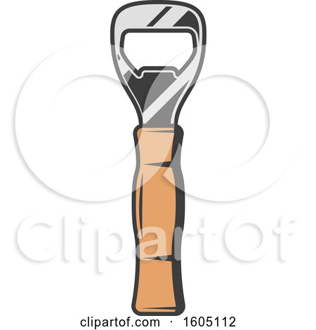 Clipart of a Beer Bottle Opener - Royalty Free Vector Illustration by Vector Tradition SM