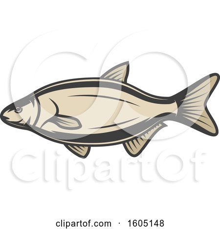 Clipart of a Fish - Royalty Free Vector Illustration by Vector Tradition SM