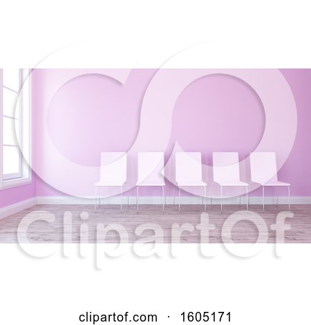 Clipart of a 3d Room Interior with Chairs - Royalty Free Illustration by KJ Pargeter