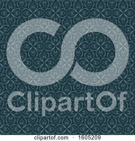 Clipart of a Vintage Pattern Wallpaper Background - Royalty Free Vector Illustration by KJ Pargeter