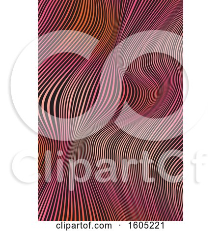 Clipart of a Warped Line Background - Royalty Free Vector Illustration by KJ Pargeter
