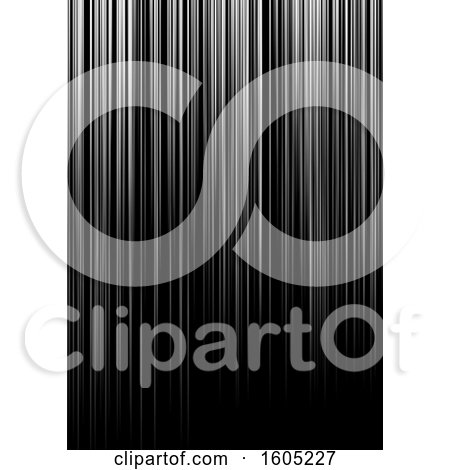 Clipart of a Silver Streak and Black Background - Royalty Free Vector Illustration by KJ Pargeter