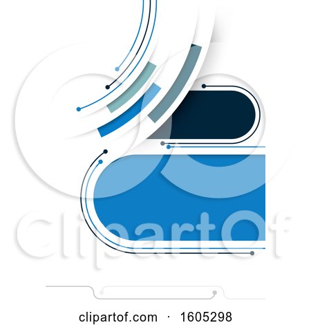 Clipart of a Blue and White Background - Royalty Free Vector Illustration by dero