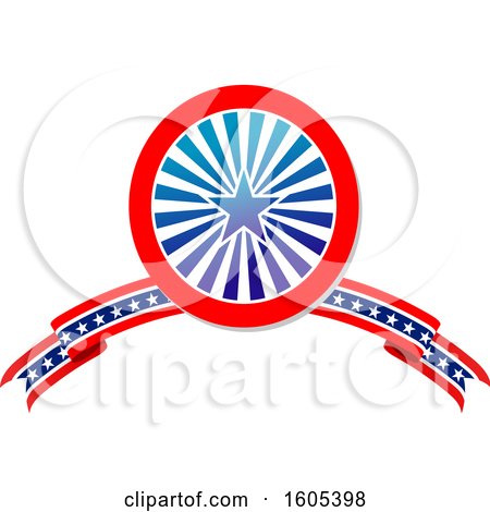 Clipart of a Patriotic American Design - Royalty Free Vector Illustration by Vector Tradition SM