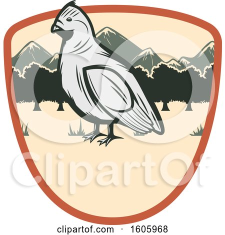 Clipart of a Bird Design - Royalty Free Vector Illustration by Vector Tradition SM
