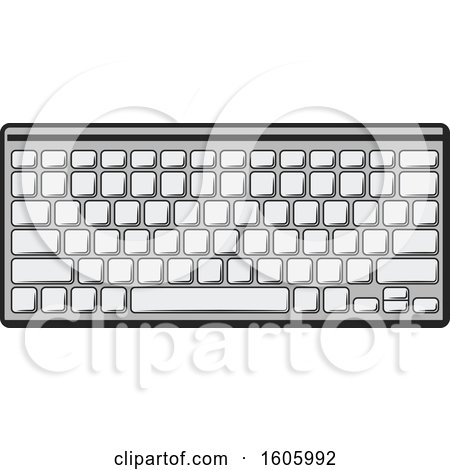 Clipart of a Computer Keyboard - Royalty Free Vector Illustration by Vector Tradition SM