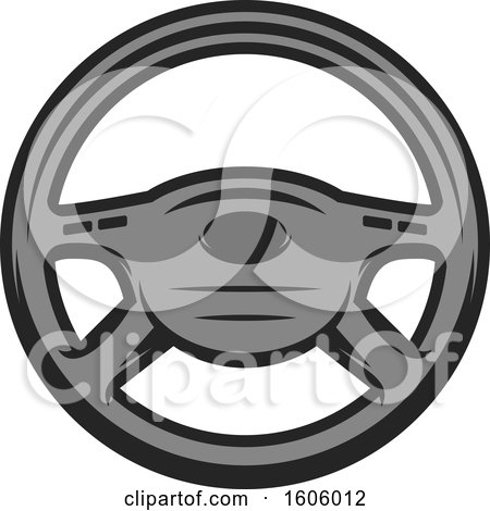 Clipart of a Steering Wheel - Royalty Free Vector Illustration by Vector Tradition SM