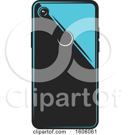 Clipart of a Smart Phone - Royalty Free Vector Illustration by Vector Tradition SM