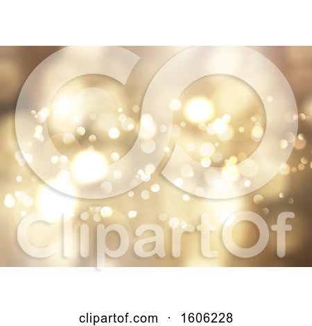 Clipart of a Gold Flare Background - Royalty Free Vector Illustration by KJ Pargeter
