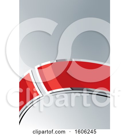 Clipart of a Red and Gray Background - Royalty Free Vector Illustration by dero