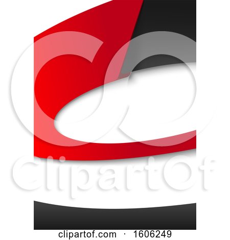 Clipart of a Red Black and White Background - Royalty Free Vector Illustration by dero