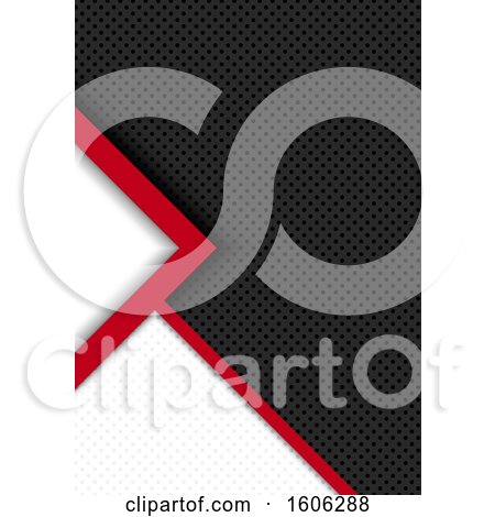 Clipart of a Red White and Black Perforated Metal Background - Royalty Free Vector Illustration by dero