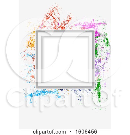 Clipart of a Colorful Grunge Background - Royalty Free Vector Illustration by dero