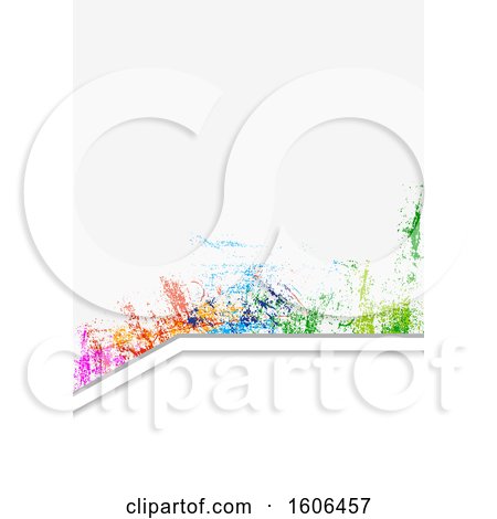 Clipart of a Colorful Grunge Background - Royalty Free Vector Illustration by dero