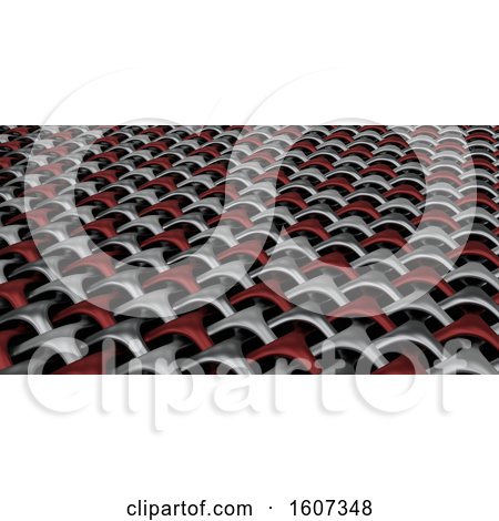 Clipart of a 3D Geometric Weave Abstract - Royalty Free Illustration by KJ Pargeter