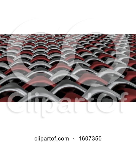 Clipart of a 3D Geometric Weave Abstract - Royalty Free Illustration by KJ Pargeter