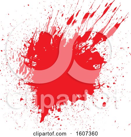 Clipart of a Blood Splatter Background - Royalty Free Vector Illustration by KJ Pargeter