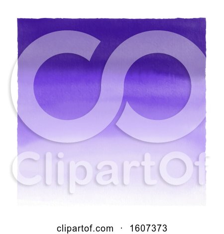Clipart of a Purple Watercolor Ombre Background with a White Border - Royalty Free Vector Illustration by KJ Pargeter