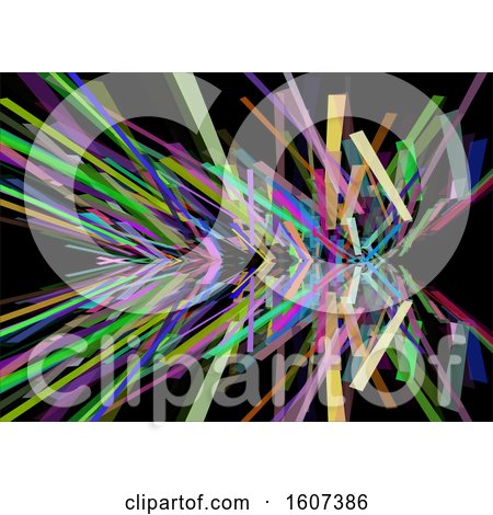 Clipart of an Abstract Background with Chaotic Lines Design - Royalty Free Vector Illustration by KJ Pargeter