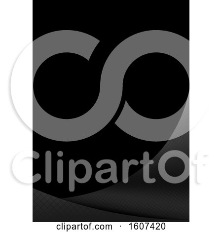 Clipart of a Black and Gray Curve Background - Royalty Free Vector Illustration by dero