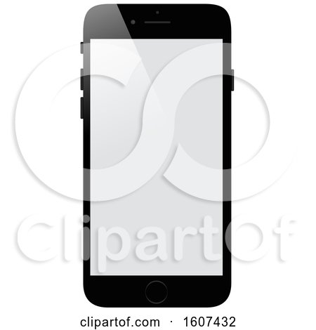 Clipart of a 3d Smart Phone - Royalty Free Vector Illustration by dero