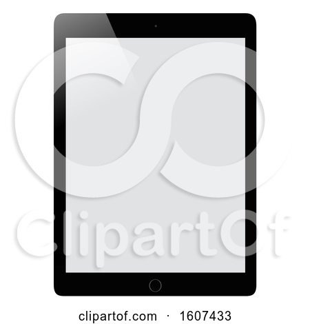 Clipart of a 3d Tablet - Royalty Free Vector Illustration by dero