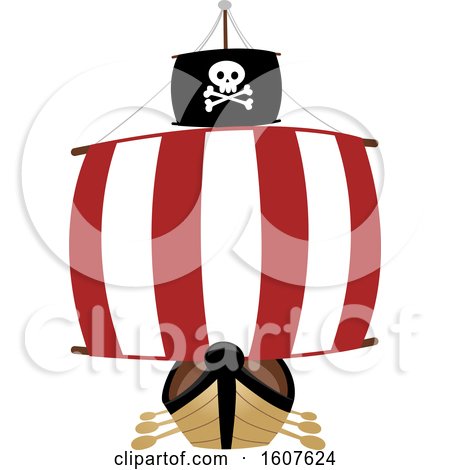 Pirate Ship Clipart by BNP Design Studio