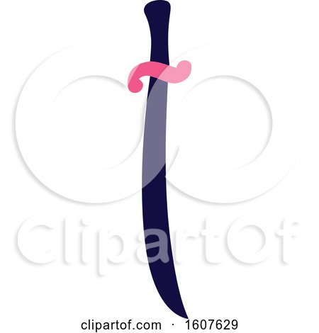 Female Pirate Party Themed Sword Clipart by BNP Design Studio