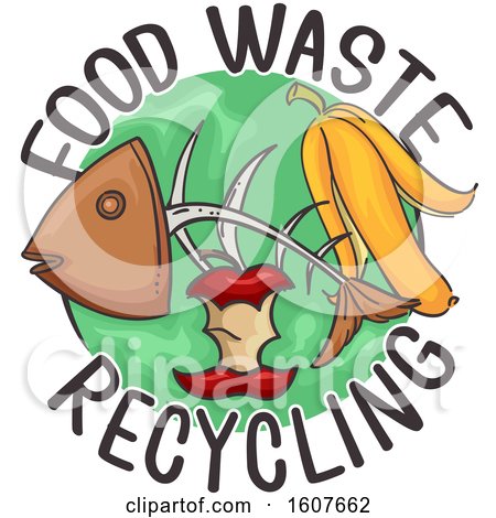 Food Waste Recycling Icon Illustration by BNP Design Studio