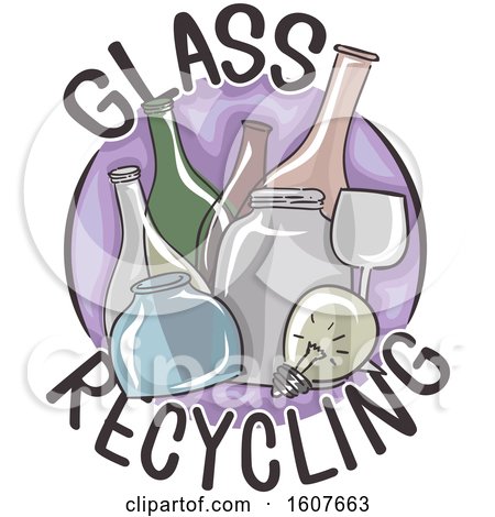 Glass Recycling Icon Illustration by BNP Design Studio