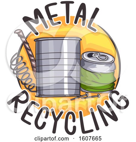 Metal Recycling Icon Illustration by BNP Design Studio