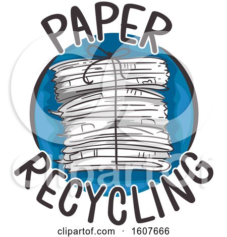 Paper Recycling Icon Illustration by BNP Design Studio