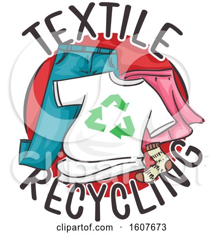 Textile Recycling Icon Illustration by BNP Design Studio